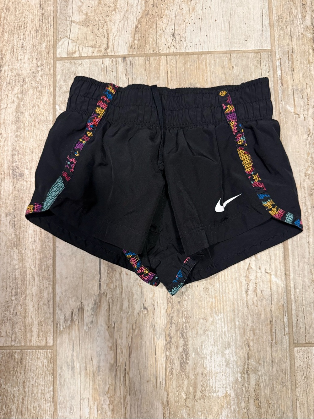 Nike Black Dri-FIT Shorts with Colorful Side Trim